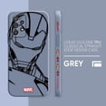 thumbnail image 3 of Case For Samsung Galaxy A91 A73 A72 A71 A53 A52 A51 A42 AO3S 4G 5G Simple Liquid silicone Case Marvel Line Iron Man Spiderman, 3 of 5