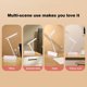 thumbnail image 5 of Lámparas de mesa con atenuador táctil plegable Carga USB Protección para los ojos Luz de lectura Lám Abanopi Blanco, 5 of 7