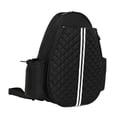 thumbnail image 2 of Mochila deportiva multiusos, portaequipaje de tenis y bádminton para clases Negro, 2 of 9