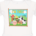 thumbnail image 4 of Inktastic I'm Two Farm Animals Wearing Birthday Party Hats Boys or Girls Long Sleeve Baby Bodysuit, 4 of 5