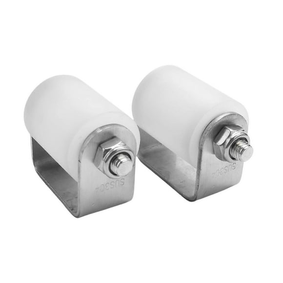 2pcs Slide Gate Guide Roller 3 Inches Hard Nylon Sliding Rolling Gates Guider Heavy Duty Ball Side Banmo