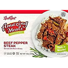 Meal Mart Beef Pepper Steak Served With Rice In Gravy 12 Oz. Pk Of (Best Philly Cheesesteak In Los Angeles)