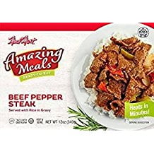 Meal Mart Beef Pepper Steak Served With Rice In Gravy 12 Oz. Pk Of