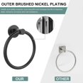 thumbnail image 4 of Towel Holder for Bathroom Wall Matte Black Towel Ring 304 Stainless Steel Hand Towel Holder Heavy Duty Towel Hanger for Bath, 4 of 4