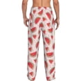 thumbnail image 3 of Goofa Watermelon Printed Soft Pajama Pants for Men, Wide Leg Comfy Casual Lounge Yoga Pants-Small, 3 of 9
