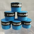 thumbnail image 1 of 6 Pieces Original Overgrip Anti Slip Tennis Racket Sweatband Grips Padel Shock Absorption Grip Tape Training Accessories dry blue, 1 of 6