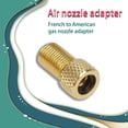 thumbnail image 3 of Greeniant Adaptador de válvula de 5 piezas Colores surtidos Material premium de gran Presta Cap Tube Pump Tool Convertidor Presta a Schrader Ciclismo Oro Greeniant OD003468-05, 3 of 6