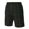 thumbnail image 5 of Naloa Buffalo Plaid Dark Green Men's Beach Shorts, Surfing shorts, Swim trunks, Quick Dry Swim Trunks for Surfing Beach Fun - 3X-Large, 5 of 9
