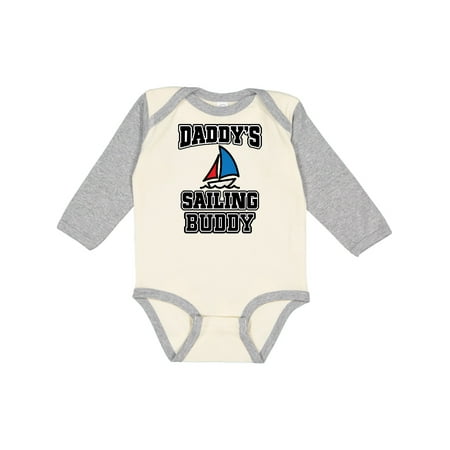 

Inktastic Daddy Sailing Buddy Sailboat Gift Baby Boy or Baby Girl Long Sleeve Bodysuit