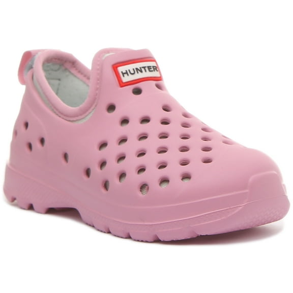 Hunter Original Kid's Lightweight Outdoor Shoes In Rose Size 7F/6M