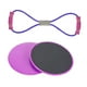 thumbnail image 2 of Juego de 3 discos deslizantes para ejercicios con cuerda de resistencia. púrpura, 2 of 8