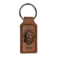 thumbnail image 2 of Keychain - Rectangle - Helios God of the Sun - Leather, 2 of 4