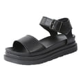 thumbnail image 1 of IUJSOY Flat Sandals for Women Open Toe Comfortable Footbed Platform Slingback Summer Walking Shoes, 1 of 9