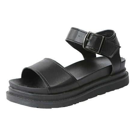 

QYZEU Elastic Sandals for Women Thick Bottom Wide Sandals for Women Hot Sandals for Girls Beach Sandals Women Sandals Platform Sandals Athletic Women Sandals Black