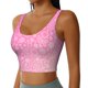 thumbnail image 2 of Fotbe Breast CancerN Ribbons Awareness Sujetador Deportivo Largo sin Aros para Mujer con Almohadillas y Soporte Medio, Transpirable y Absorbente, Camiseta Tipo Chaleco o Tank Top-Large, 2 of 8