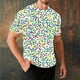 thumbnail image 1 of Ceisia Men's Casual Mardi Gras Tie Dye T-shirt Short Sleeve Round Neck Purple Green Yellow Stripe Summer Streetwear Tee Tops Purple S Gifts, 1 of 5