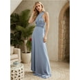 thumbnail image 5 of Women's Foldable Bridesmaid Dresses Wedding Infinity Dresses Multiway Dress Twisted Wrap Dresses, 5 of 6