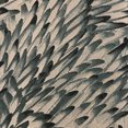 thumbnail image 4 of Plutus Brands Green, Black Bird Feather Animal Luxury Throw Pillow-Size:26" x 26", 4 of 9