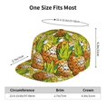 thumbnail image 6 of Daiia Tropical Summer Fruit print Flat Bill Hats Flat Brim Trucker Cap Baseball Cap Adjustable Classic Low Profile Hat Unconstructed Plain Cap, 6 of 9