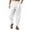 White, variant on Vedolay Big and Tall Pants Fit Straight-Legs Drawstring Loose Pants Grey,M