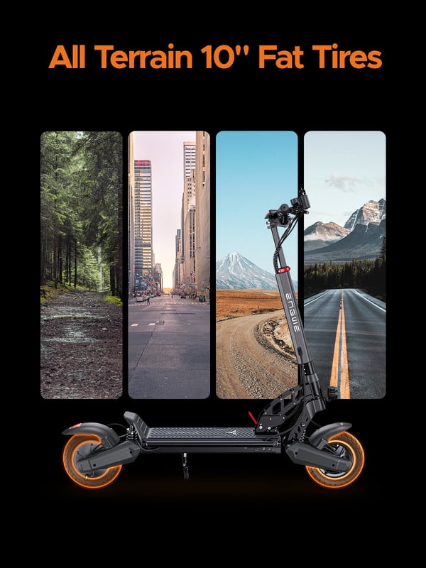 ENGWE Y400 Electric Scooter with 750W Motor up to 23 MPH and 25 Miles Range,10" Pneumatic Tire Folding Escooter for Adults,Black