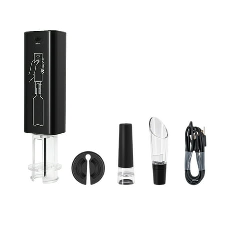 

Wowspeed Electric Wine Opener | Wine Bottle Opener Set | Vacuum Pneumatic Corkscrew Rechargeable Openers For Party Bar Wedding One-Click Button