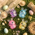 thumbnail image 5 of Squeeze Toys Squeeze, Bunny Party Favors, 2 In, Relaxation Gifts, Glitter Flecked, Easter Basket Stuffers, Random Pigments, 12 Pc Bulk, 5 of 8