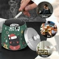 thumbnail image 4 of Yayeee Ashtray with Lid for Cigarette Smokeless Stainless Steel Home Ash Holder, Christmas Cat, 4 of 7