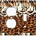 thumbnail image 4 of Metal Light Switch Plate Cover African Safari Animal Print Tribal Art Pattern SFR046, 4 of 13