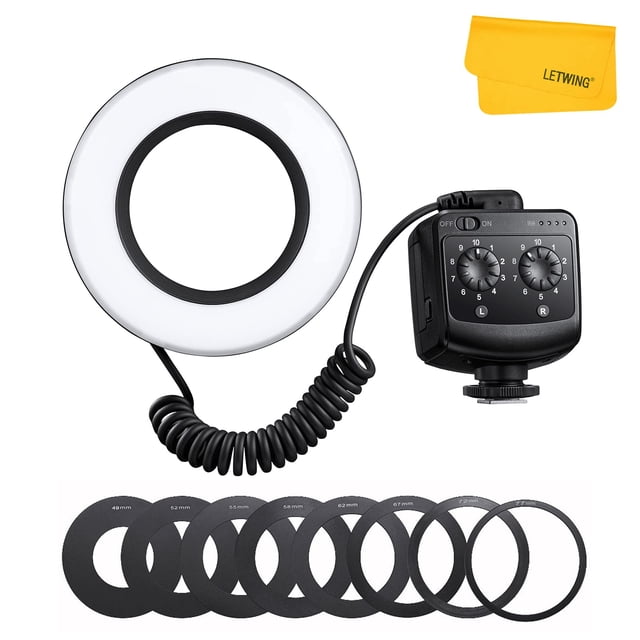 Ring Light Godox Ring 72 Macro LED con adaptador de 8 lentes para réflex digitales