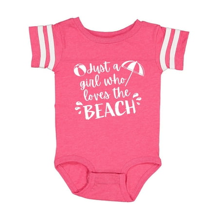 

Inktastic Just A Girl Who Loves The Beach Gift Baby Boy or Baby Girl Bodysuit