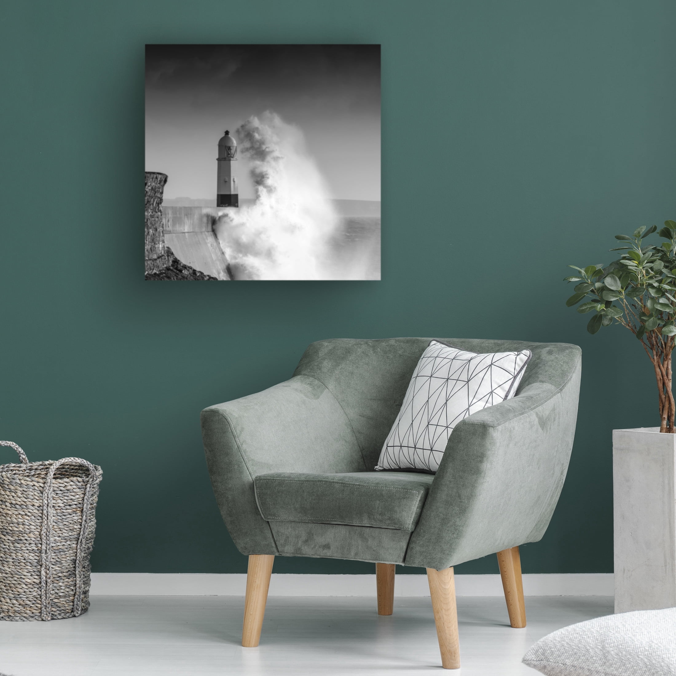Canvas Wall Art - Robert Bolton 'Hand Of Poseidon' Wall Art for Living Room, Bedroom, or Office Décor by Trademark Fine Art - 14 x 14 Inches