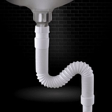 Flexible Pipe Sink Basin Water S-Trap Drain Hose Tube Bathroom Kitchen