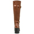 thumbnail image 4 of Journee Womens Gaibree Extra Wide Calf Stacked Heel Knee High Boots, 4 of 10