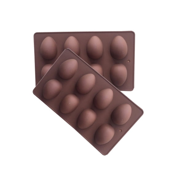 2 Pcs Easter Egg Shaped Baking Mold Mini Cheesecake Pans Tin Muffin Molds for Chocolate