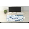 thumbnail image 2 of Sea Animals Computer Mouse Pad, Colorful Realistic Engraved Style of Whale Animals Dangerous Creature Print, Rectangle Non-Slip Rubber Mousepad Large, 31" x 12" Gaming Size, Blue White, by Ambesonne, 2 of 2
