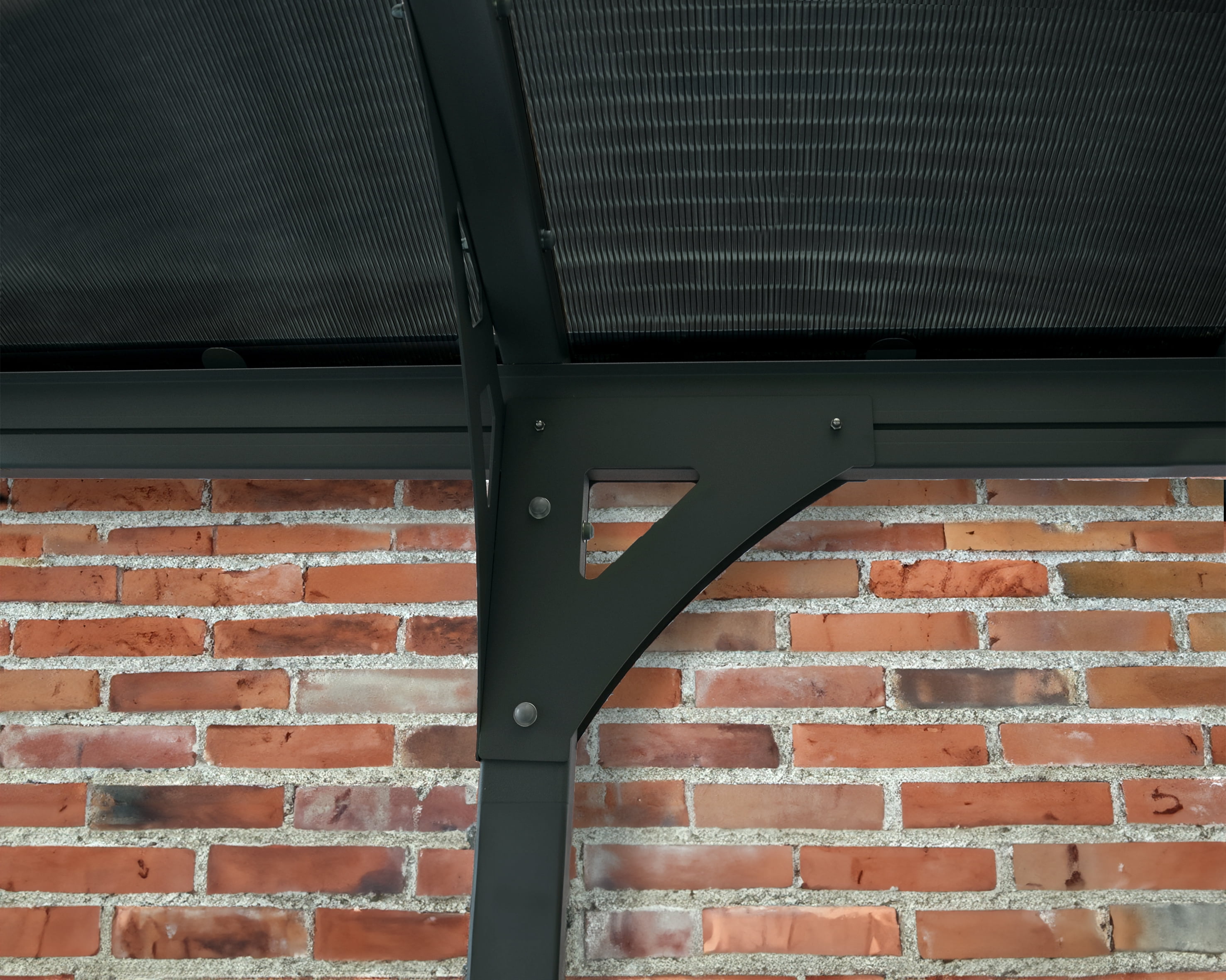 Palram - Canopia Vitoria 5000 10' x 16' Polycarbonate/Aluminum Carport - Gray/Gray