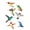 Rufous Hummingbird, variant on Colorful Owls Set WIRESTER Decal Vinyl Wall Stickers Decoration for Kids Room Bedroom Home Office Living Room Wall Bathroom