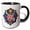 Black/White, variant on 3drose, Cool Proud British Gentleman. Funny and Elegant Patriotic Art Gift, 11oz Two-tone Red Mug