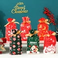 thumbnail image 5 of Christmas Bags For Gifts Wrapping, Xmas Favor Reusable Plastic Holiday Gift Bag, 5 of 5