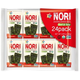 Eden Spicy Toasted Nori Strips - Cultivated, 0.47-Ounce - ( Pack