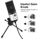 thumbnail image 4 of FIFINE Micrófono USB para Zoom Video Meeting Clase en línea en computadora PC, Micrófono de escritorio de condensador de metal con control de ganancia para Windows y Mac, Plata - K669S, 4 of 4
