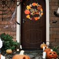 thumbnail image 6 of 12inch Front Door Wooden Autumn Pumpkin Wreath Welcome Sign Lightweight Hanging Ornament for Front Porch, Table Centerpieces, 6 of 8