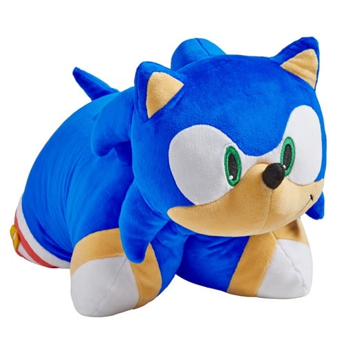 Pillow Pets Sonic Stuffed Animal Plush, 16", Blue
