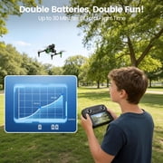 BEEPRINCESS 4.3 Screen RC Drone, 1080P Camera, Brushless Motor, 2 Batteries 30 Min Flight, 2.4G Quadcopter for Beginners