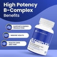 thumbnail image 2 of Nutrawave B-Complex 100 High Potency – Energy & Metabolism Support, Full B1–B12 + Biotin & Folate, 60 Vegan Capsules, Non-GMO, Gluten-Free, Made in Canada, 2 of 11