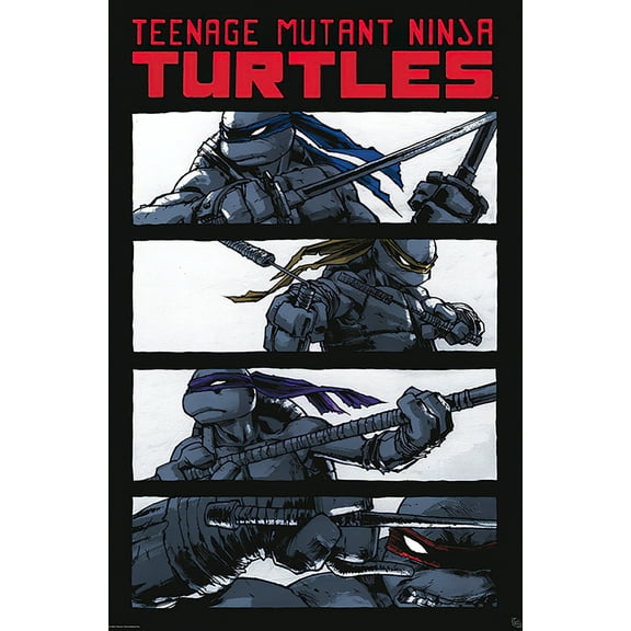 Teenage Mutant Ninja Turtles - TMNT - Comic Poster (The Boys) (Size: 24" x 36") (Poster & Poster Strip Set)
