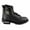 MBL200-BLACK, variant on Milwaukee Leather Women's Dark Brown Leather Outdoors Lace-Up Boots for Bikers Casual MBL9308 9.5