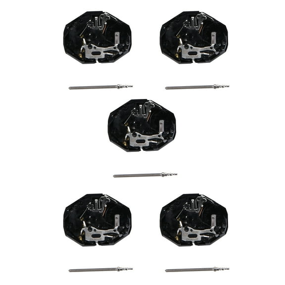 5pcs Watch Movement Replacement, Black Japan Black Quartz Watch Movement PC21 Without Battery