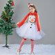 thumbnail image 4 of Vestido de tutú navideño para niños, disfraz de alce y muñeco de nieve para niña, vestidos de fiesta de año nuevo familiar, vestidos de princesa, conjunto de ropa para niños, 4 of 5